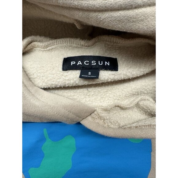 Pac Sun Increase Peace Hoodie Graphic Earth Flames Love S Sweatshirt Pullover - Picture 2 of 8